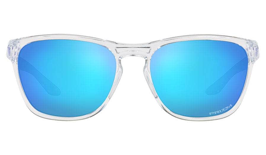 Oakley Manorburn Sunglasses (Polished clear with Prizm Sapphire) S2AS