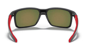 Oakley Portal X Sunglasses (Polished Black with Prizm Ruby Polarised) S2AS