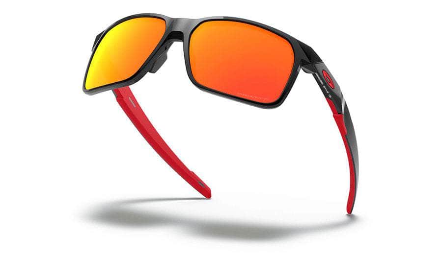 Oakley Portal X Sunglasses (Polished Black with Prizm Ruby Polarised) S2AS