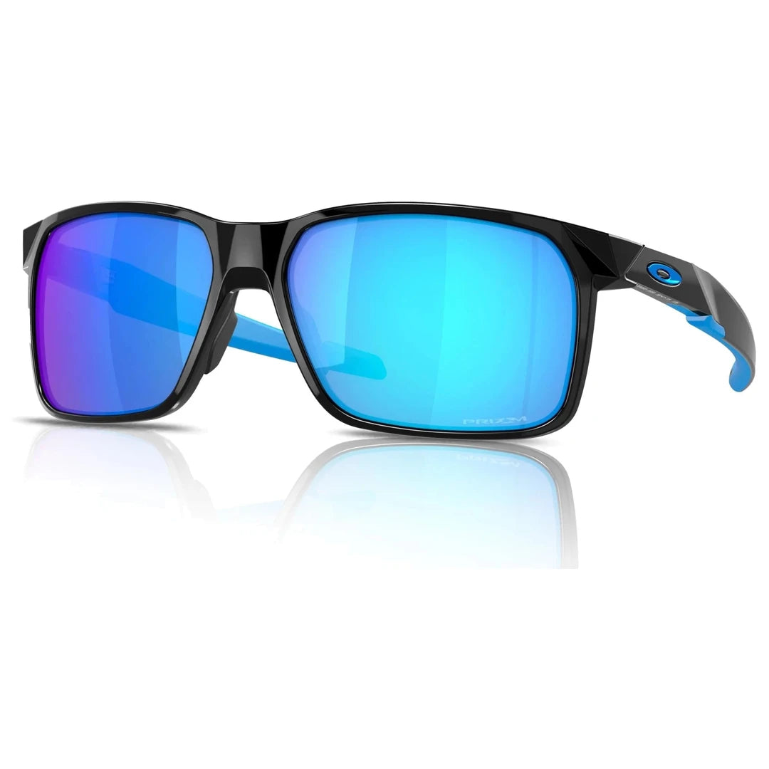 Oakley Portal X Sunglasses (Polished Black with Prizm Sapphire) S2AS