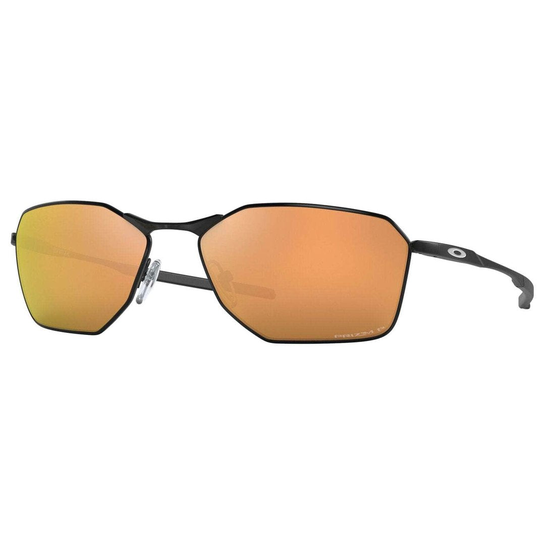 Oakley Savitar Sunglasses (Satin Black with Prizm Rose Gold Polarised) S2AS