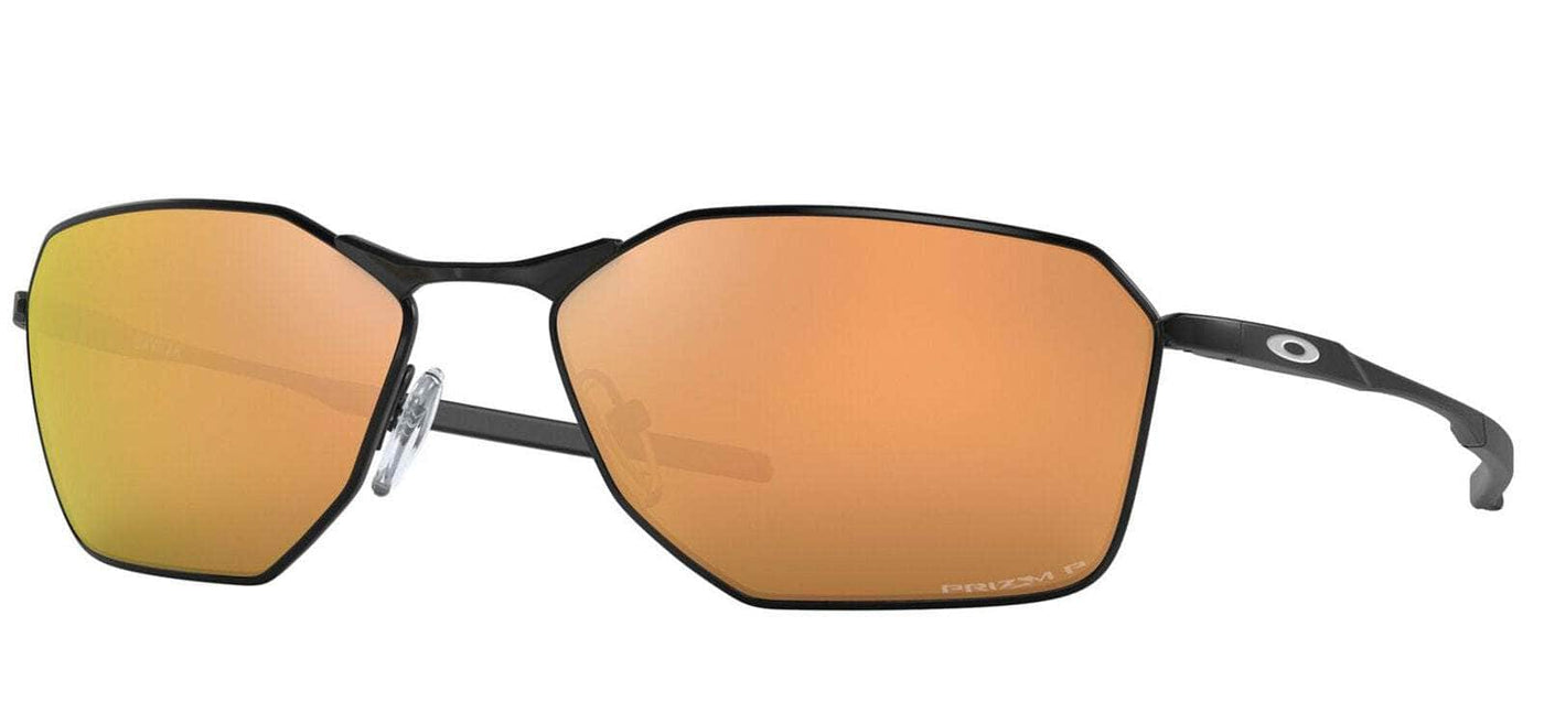 Oakley Savitar Sunglasses (Satin Black with Prizm Rose Gold Polarised) S2AS