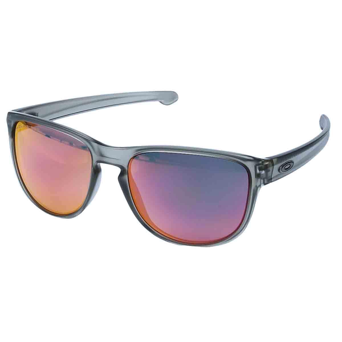 Oakley Sliver R Sunglasses (Matte Grey Ink with Torch Iridium Polarized) OAKLEY