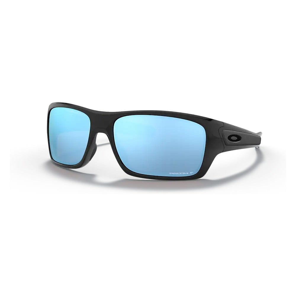 Oakley Turbine Sunglasses Polished Black With Deep Water Polarized OAKLEY