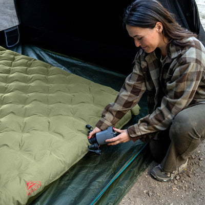 Kelty Kush Airbed – Inflatable Camping Mattress w/ Rechargeable Pump