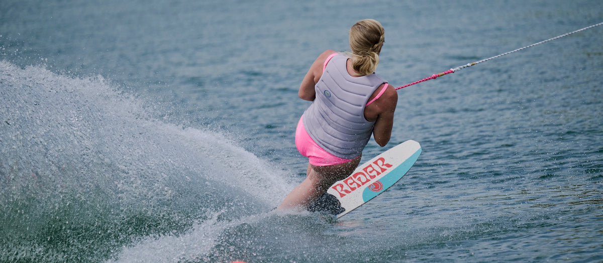 2027 Radar Women's Session Slalom Waterski - Cream / Teal