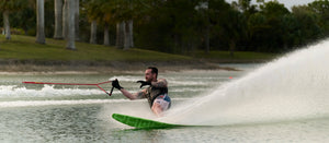2027 Radar Vapor Lithium Slalom Waterski - Carbon / Black / Neon