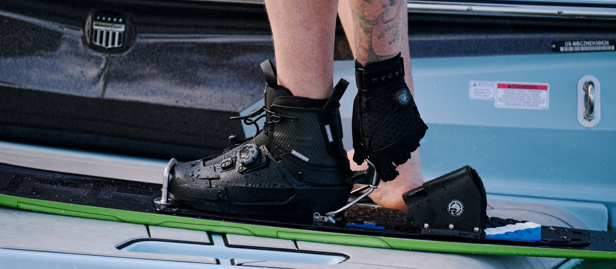 2027 Radar Vapor BOA Waterski Boot - Grey / Carbitex