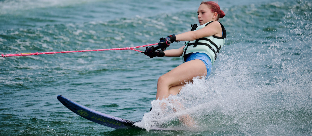 2027 Radar Girl's Total Radar Awesomeness Slalom Waterski - Sea Shell / Lavender