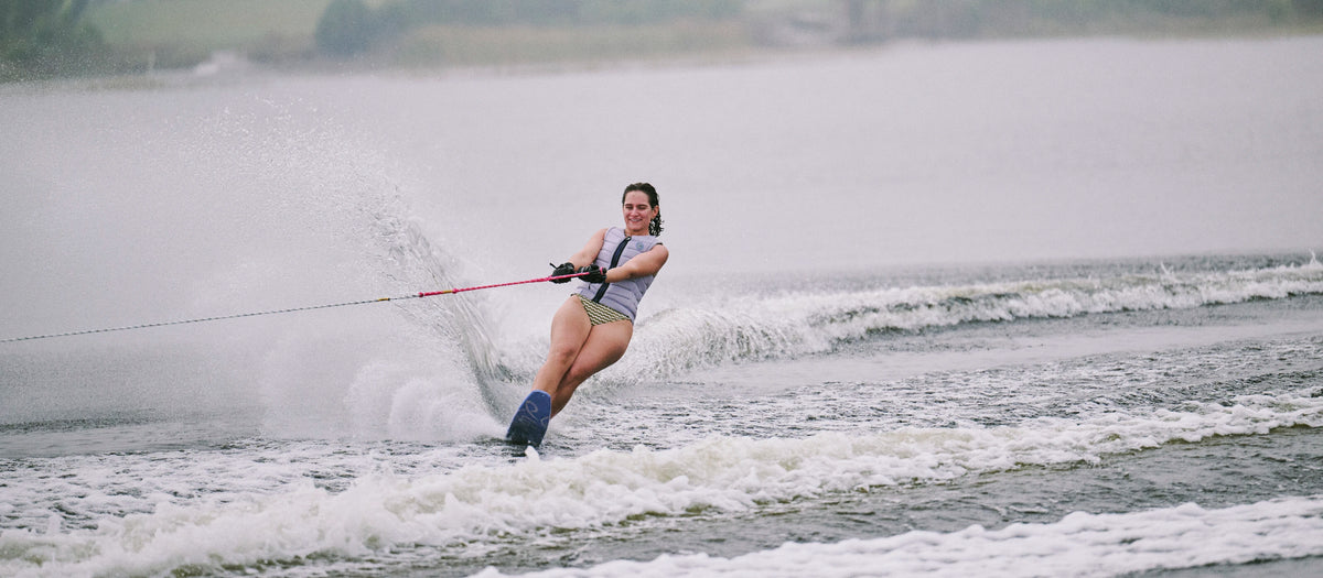 2027 Radar Lyric Alloy Women's Slalom Waterski - Recycled White / Violet