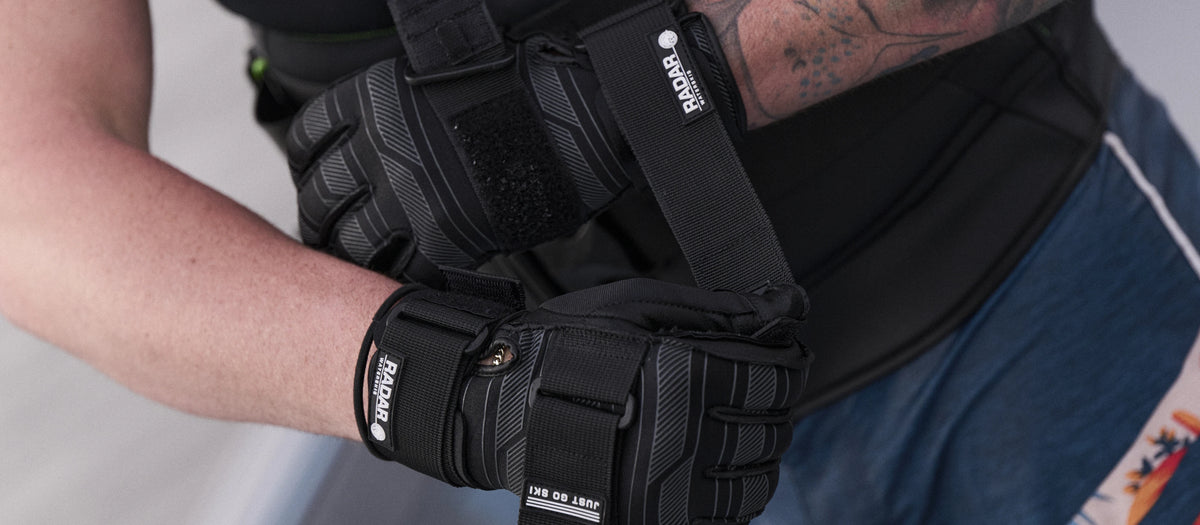 2027 Radar Fuse-K Inside-Out Waterski Glove - Charcoal