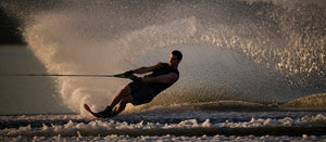 2027 Radar Senate Graphite Slalom Waterski - Carbon / Matte Black Flash