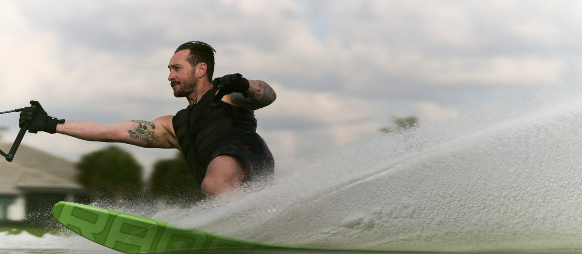 2027 Radar Vapor Lithium Slalom Waterski - Carbon / Black / Neon