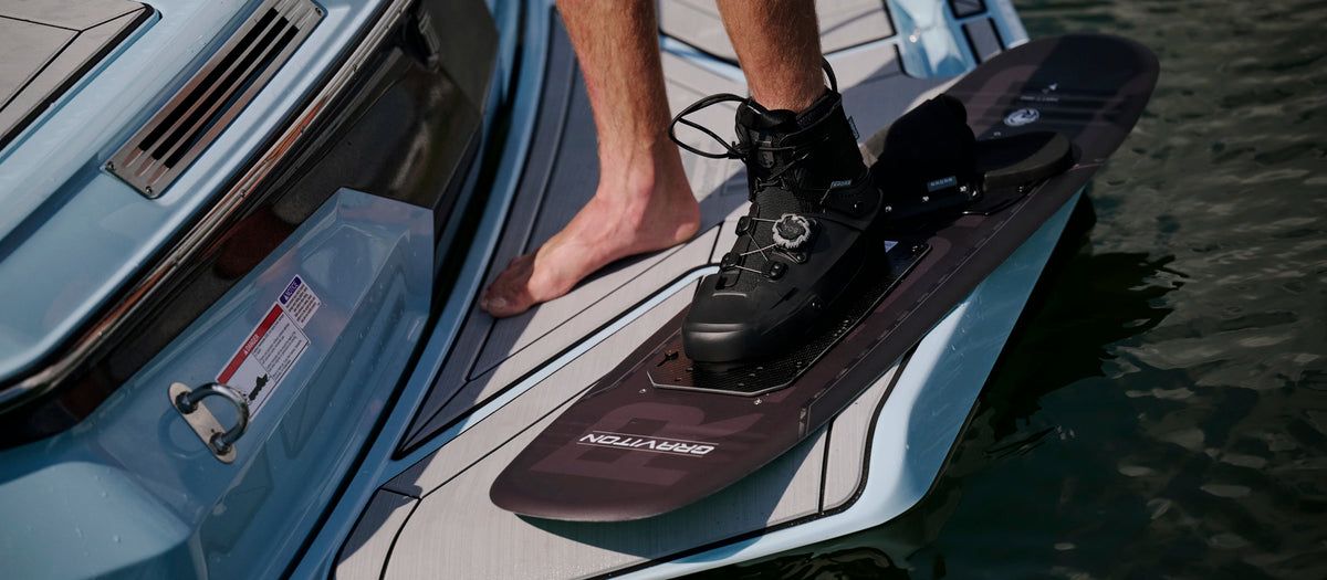2027 Radar Vapor BOA Waterski Boot - Grey / Carbitex