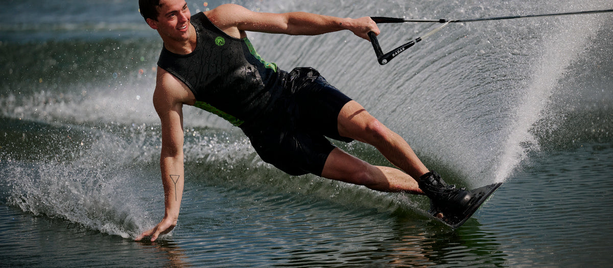 2027 Radar Graviton Trick Waterski - Matte Black / Neon