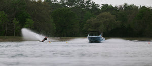 2027 Radar Union Slalom Waterski - Black / Race Red
