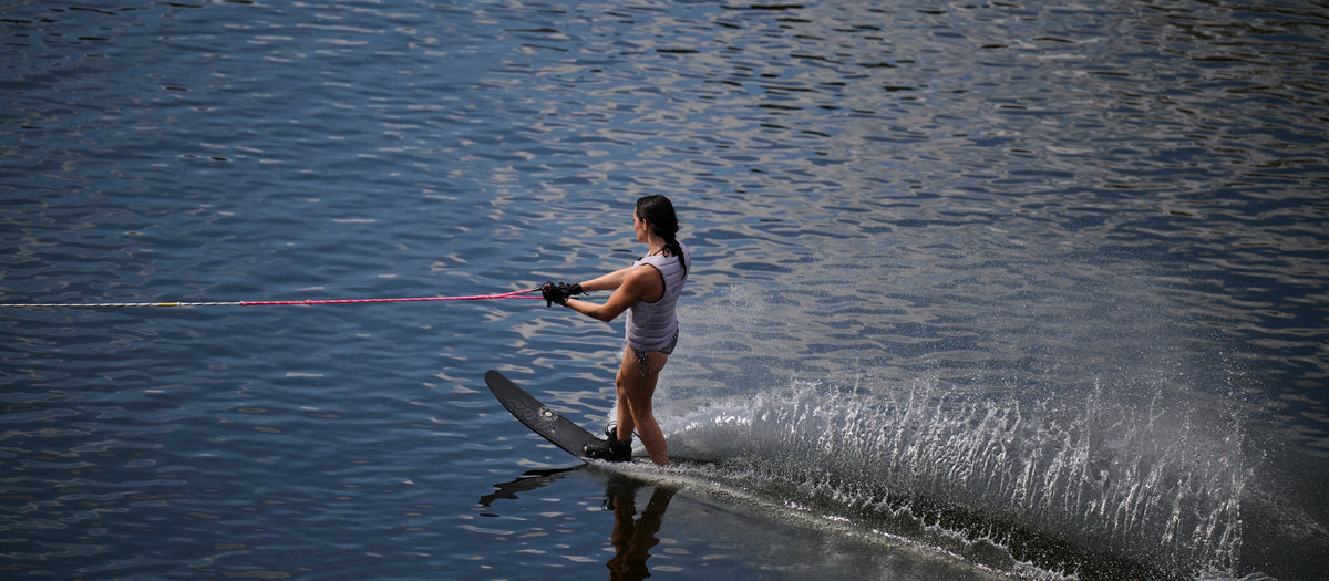 2027 Radar Lyric Graphite Women's Slalom Waterski - Carbon / Black