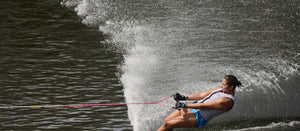 2027 Radar Lyric Women's Inside-Out Waterski Glove - Black / Violet