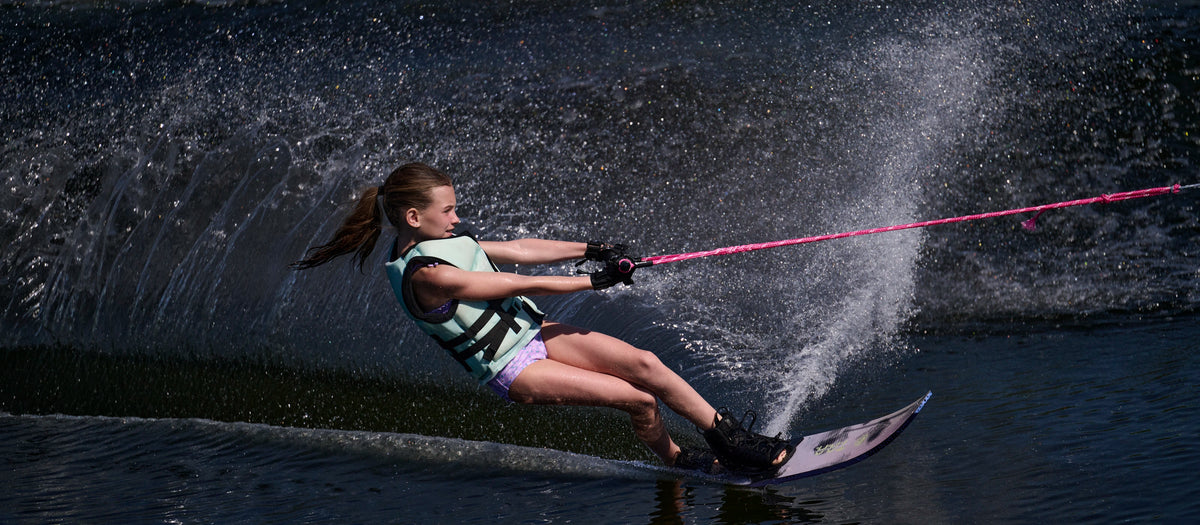 2027 Radar Girl's Total Radar Awesomeness Slalom Waterski - Sea Shell / Lavender
