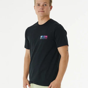 Rip Curl SURF REVIVAL DECAL TEE (BLACK) S2AS