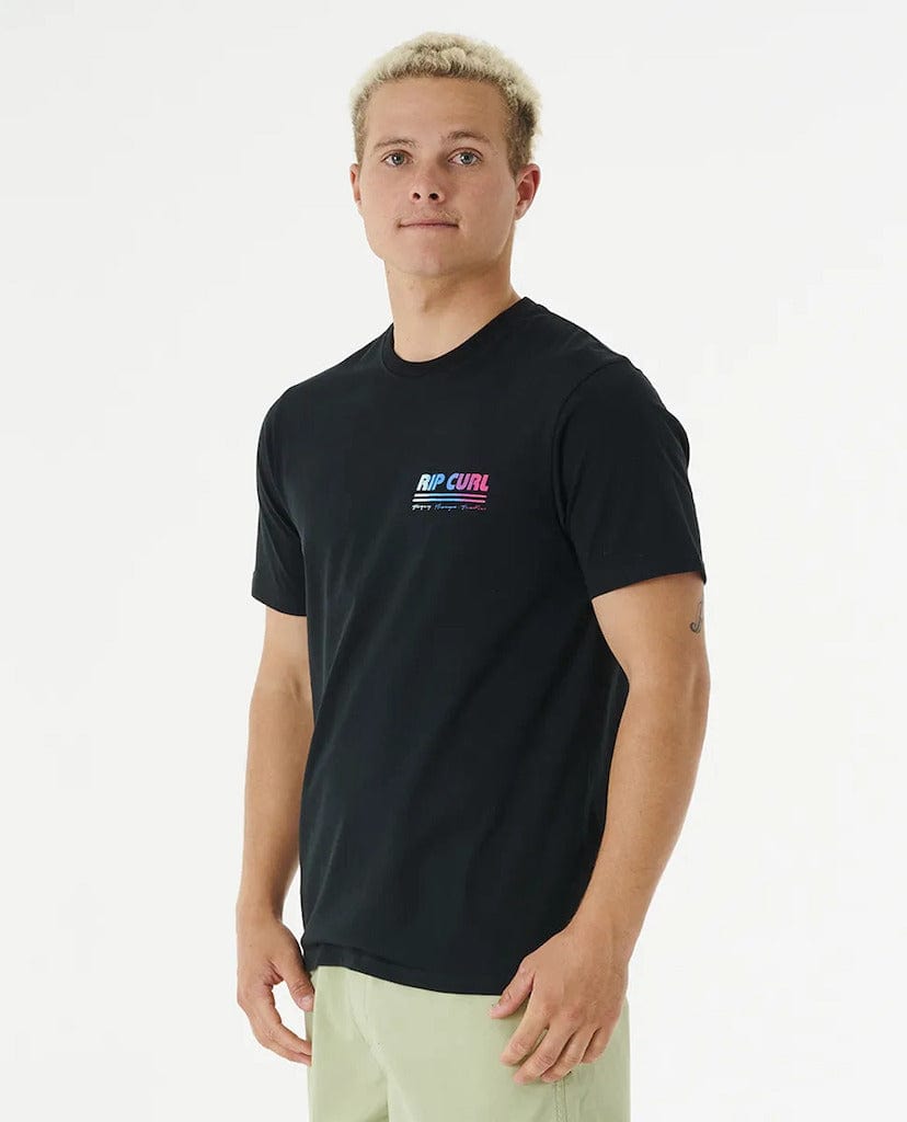 Rip Curl SURF REVIVAL DECAL TEE (BLACK) S2AS
