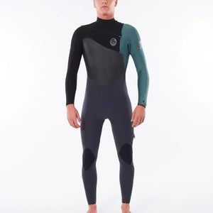 Rip Curl Flashbomb 4/3 Chest Zip Wetsuit (Green) S2AS