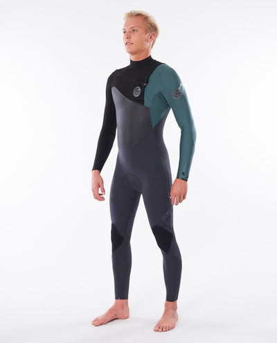 Ripcurl Flashbomb 4/3 Chest Zip Wetsuit (Green) Rip Curl