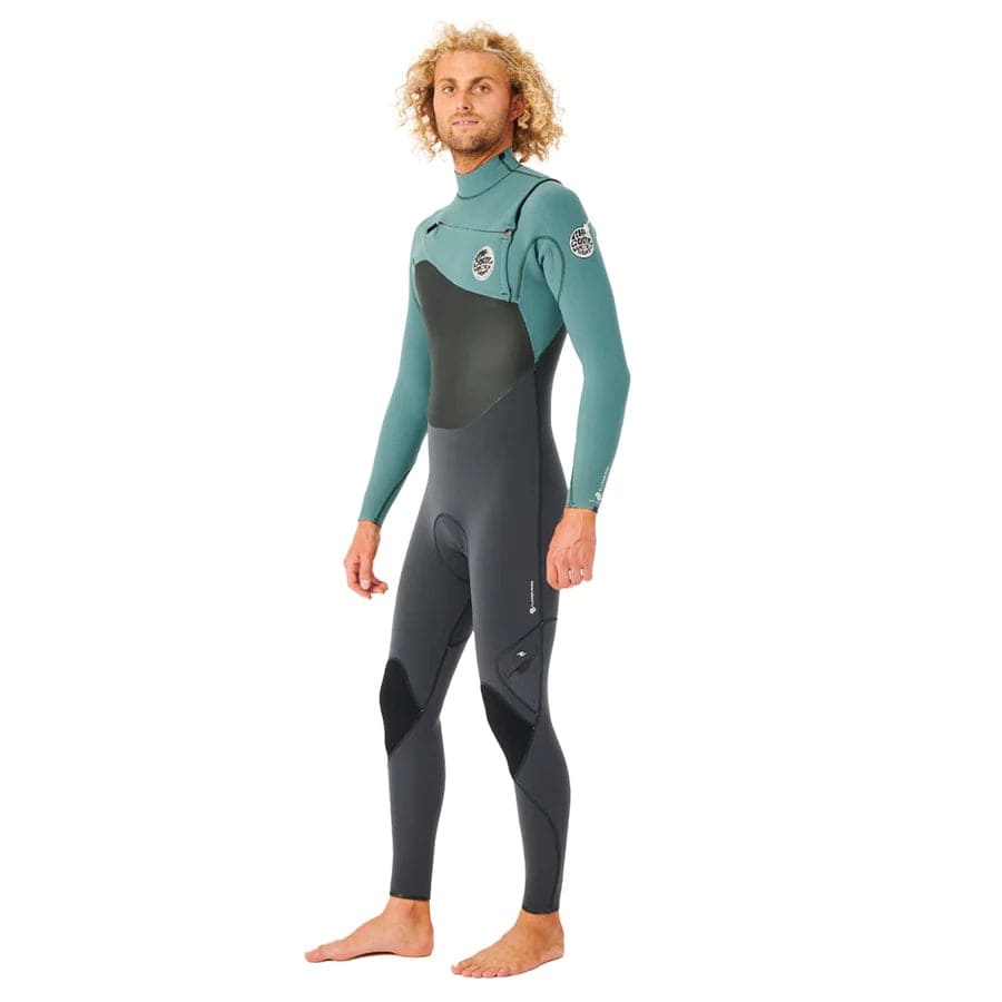 Rip Curl Flashbomb 4/3 Chest Zip Wetsuit (Muted Green) S2AS