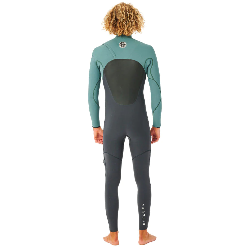Rip Curl Flashbomb 4/3 Chest Zip Wetsuit (Muted Green) S2AS