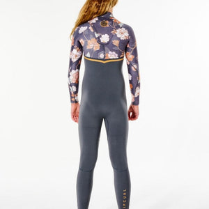 Rip Curl Youth FlashBomb 3/2 Chest Zip (Washed Black) S2AS