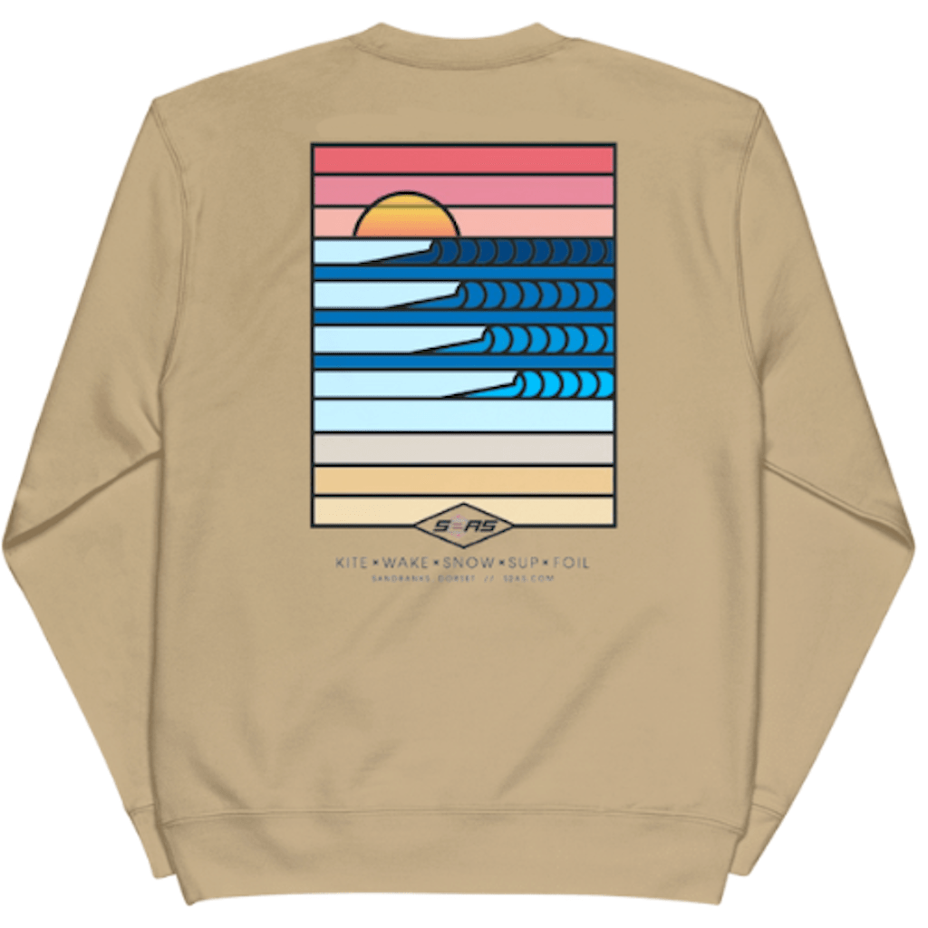 S2AS Sunset Graphic Crew (Sand) Surface2Air Sports