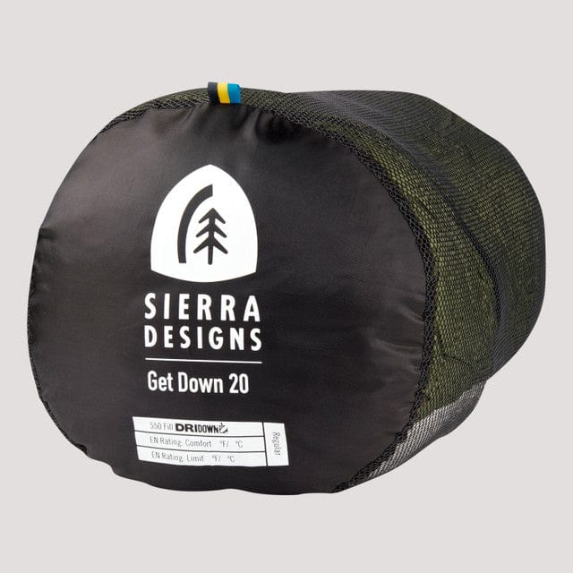 Sierra Designs Get Down 20° – Lightweight Down Sleeping Bag for 3-Season Use Sierra Designs