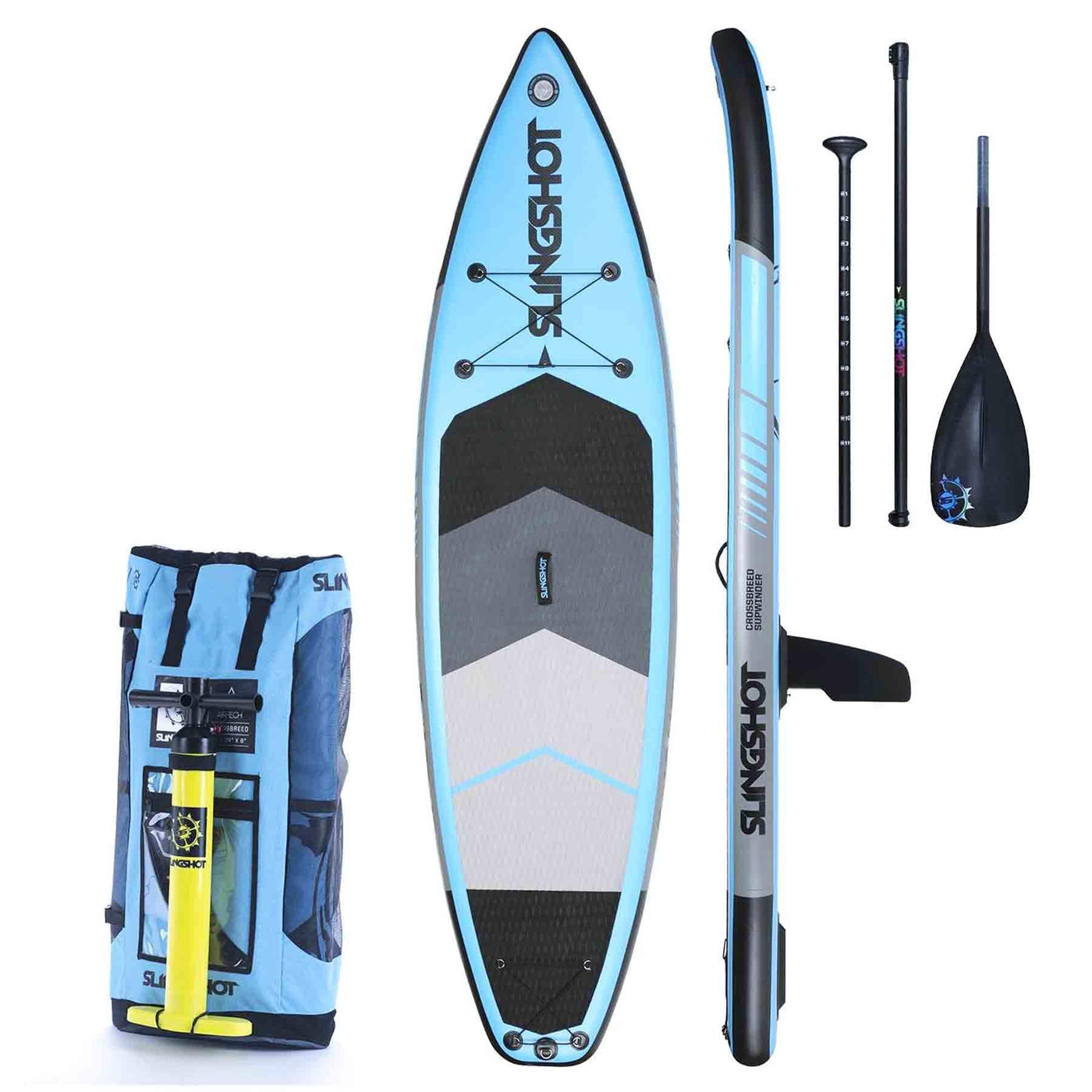 Slingshot Crosswinder 11' Airtech Inflatable Paddleboard Package w/ SUP Winder SLINGSHOT