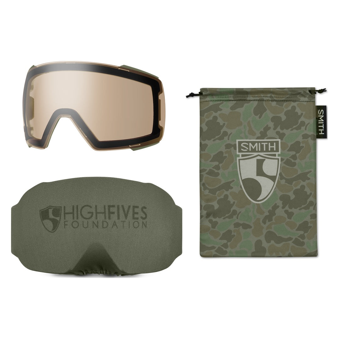 Smith I/O MAG Snow Goggles – Smith x High Fives / Sun Black – included accessories