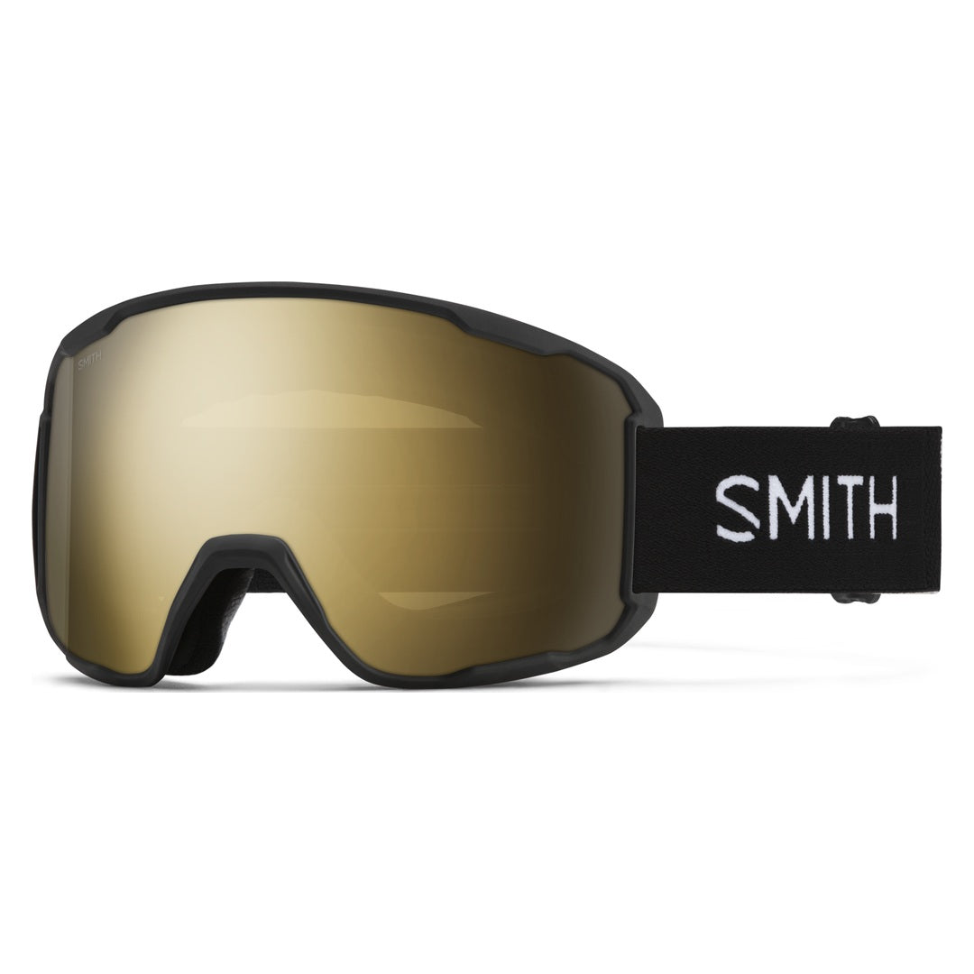 Smith Preview Snow Goggles – Black / Sun Black Gold Mirror