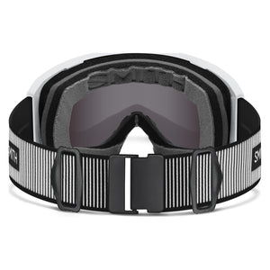 Smith Preview Snow Goggles – White Fade Out / Sun Black – rear strap view