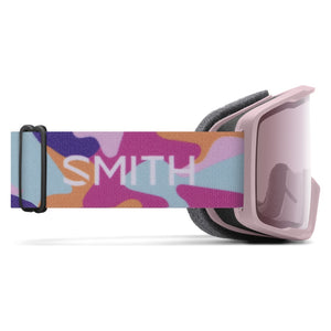 Smith Tribute Snow Goggles – Carnation Puzzle / Ignitor Mirror – side view
