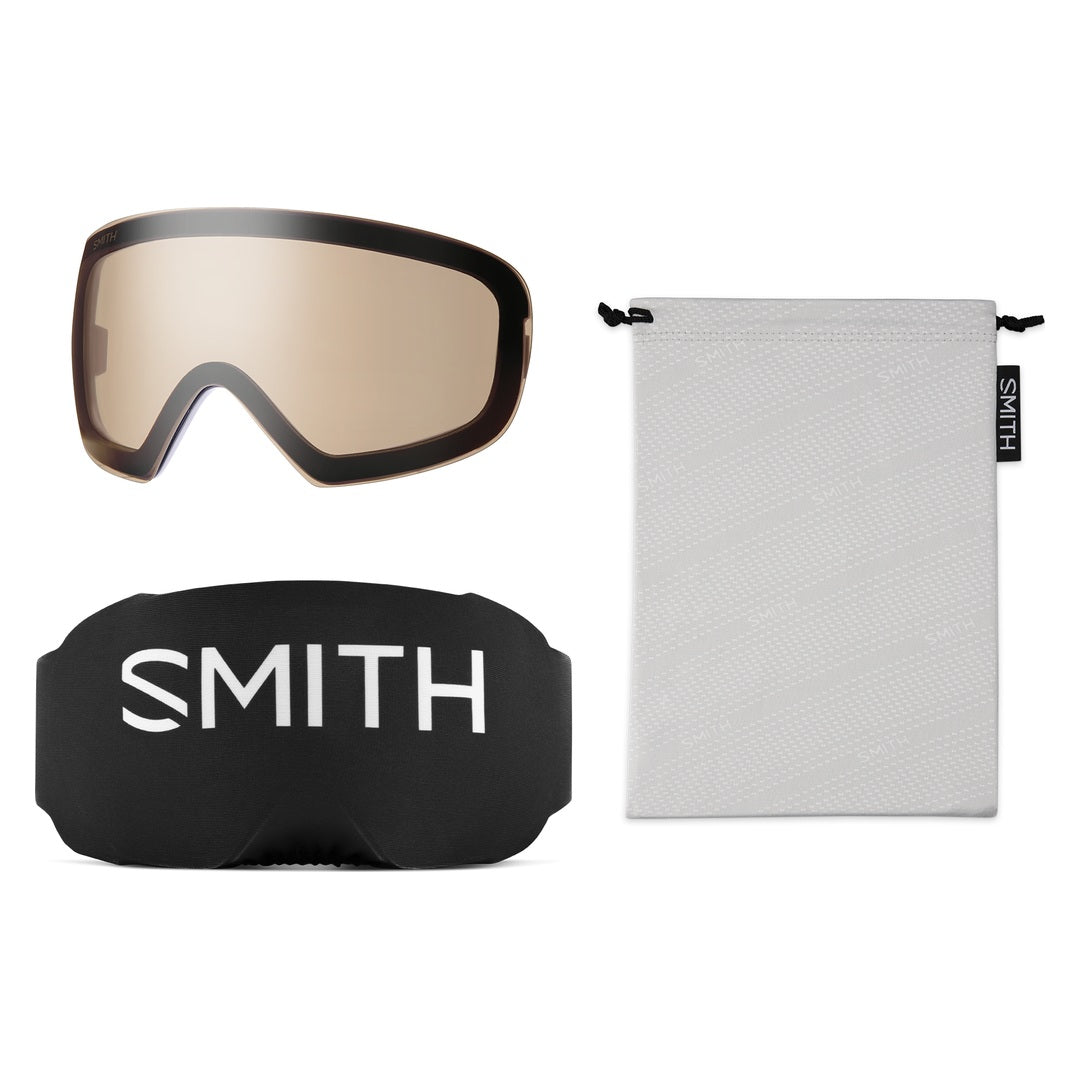 Smith I/O MAG S Snow Goggles – Lunar Fog Spires / Everyday Violet Mirror – included accessories