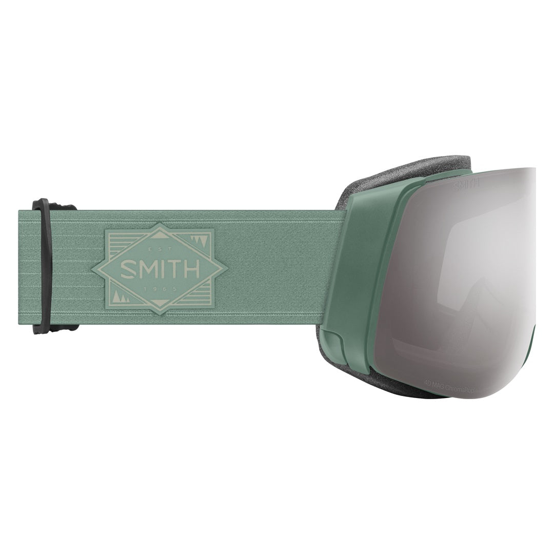 Smith 4D MAG Snow Goggles – Cactus / Sun Platinum Mirror – side view