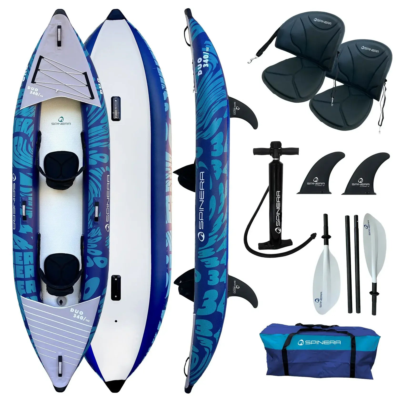 Spinera Duo 340 2 Person Kayak Package Spinera