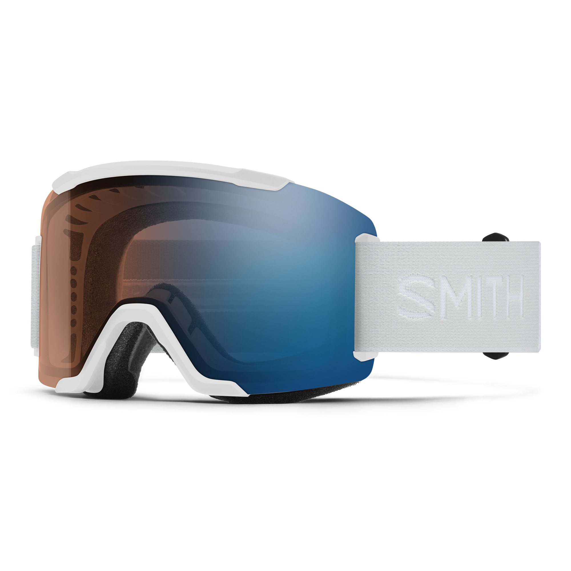 2027 Smith Squad 2 Goggles - White Vapor Photochromic Blue Mirror