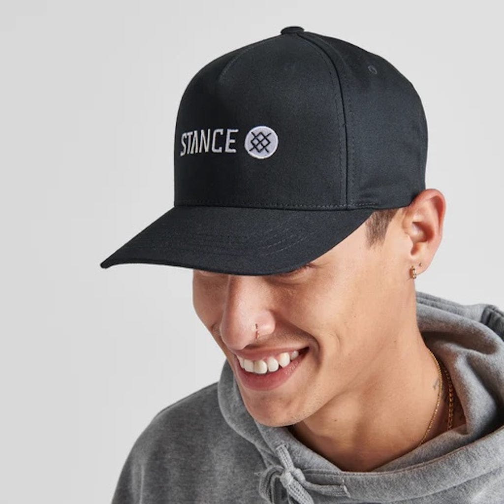 STANCE ICON SNAPBACK HAT BLACK S2AS