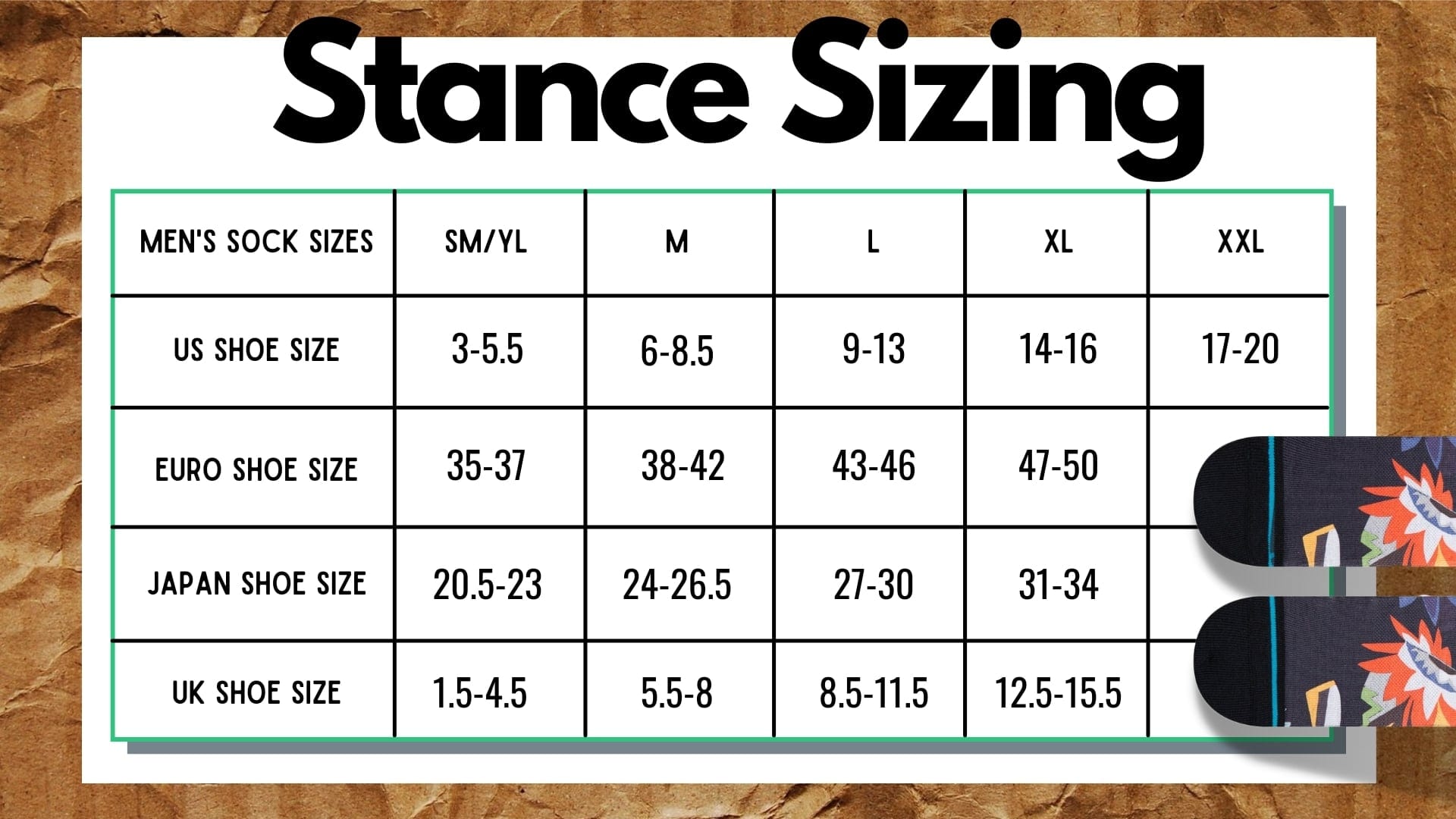 STANCE WU WORLD SNOW SOCK S2AS