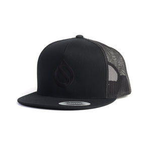 Surflogic Drop Flat Trucker Cap Black (2023) S2AS