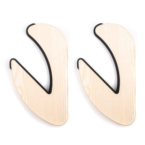 Surflogic Wooden Surfboard Wall Rack S2AS