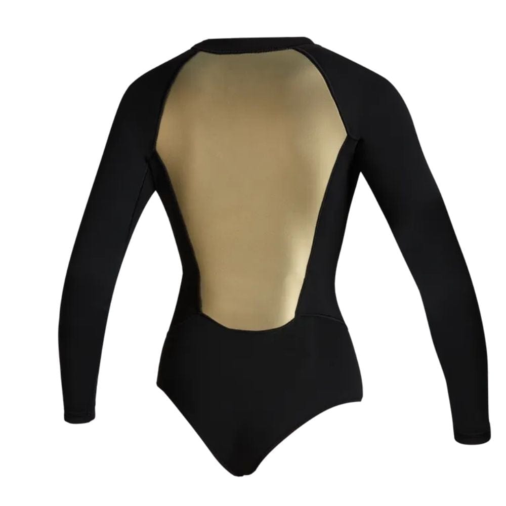 Mystic Sway Women's Longarm Super Shorty 2/2mm Fzip 'Black Serie' Black/Gold S2AS