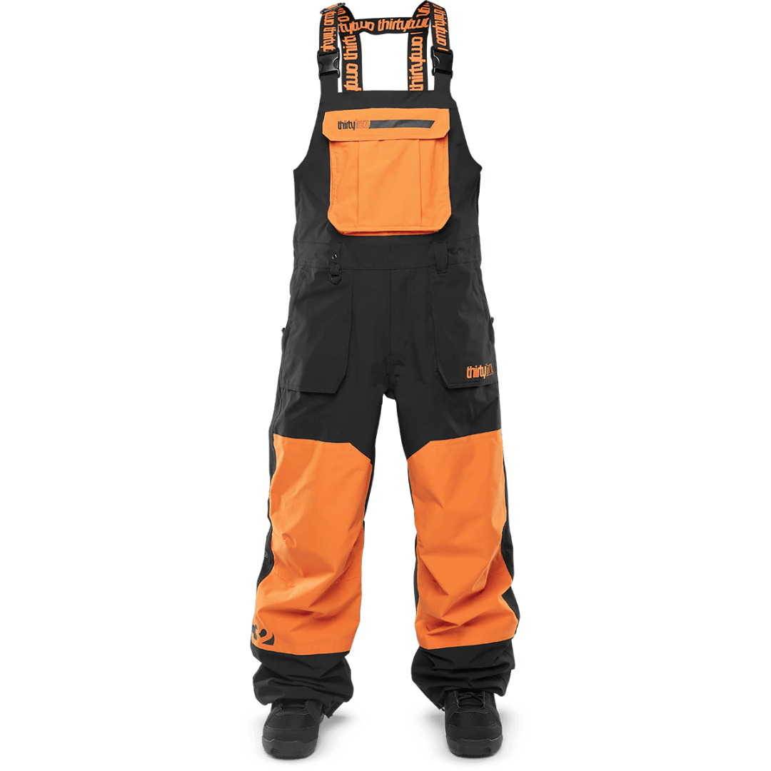 ThirtyTwo Basement Bib – Black/Orange THIRTYTWO