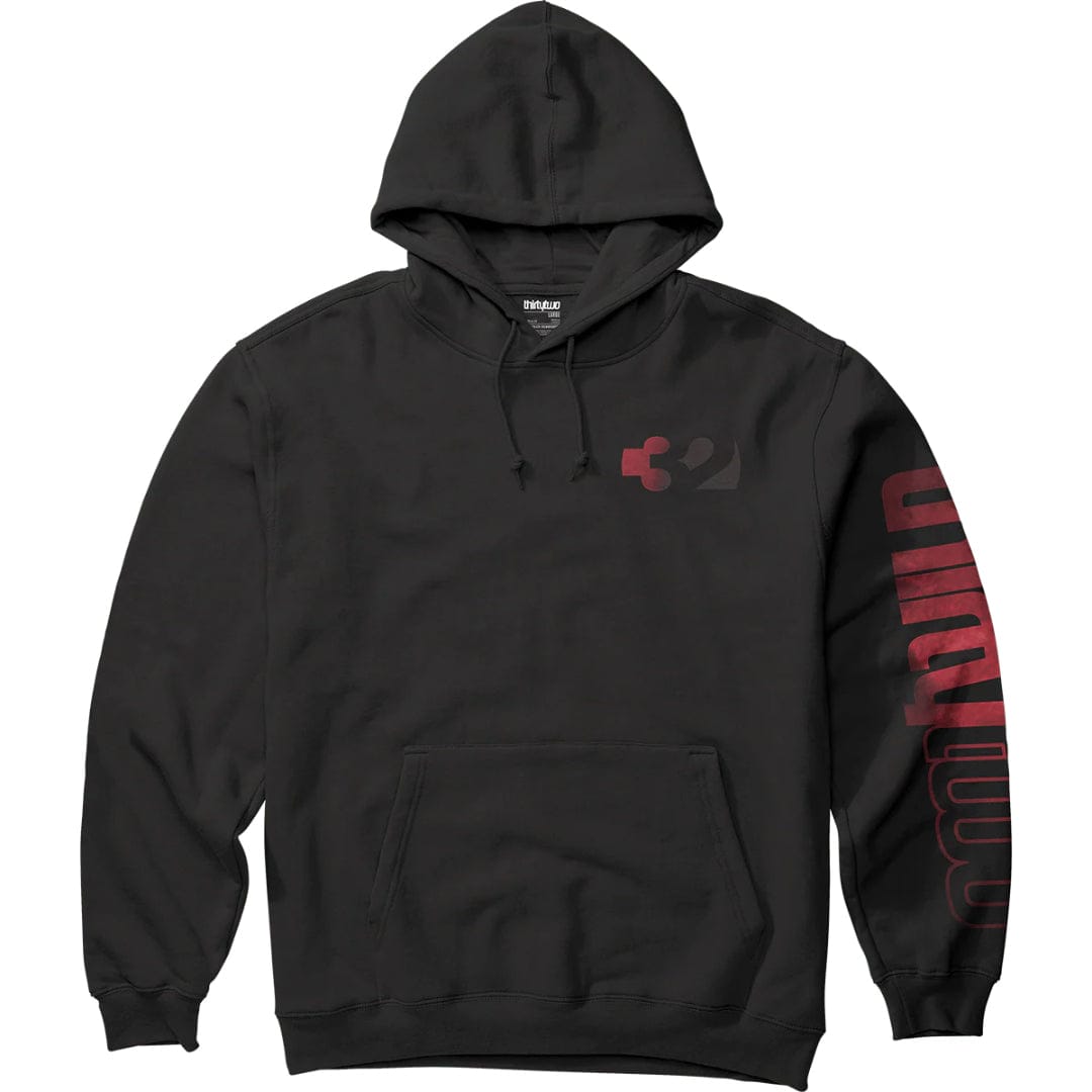 ThirtyTwo Double Pullover Hoodie – Black/Red THIRTYTWO