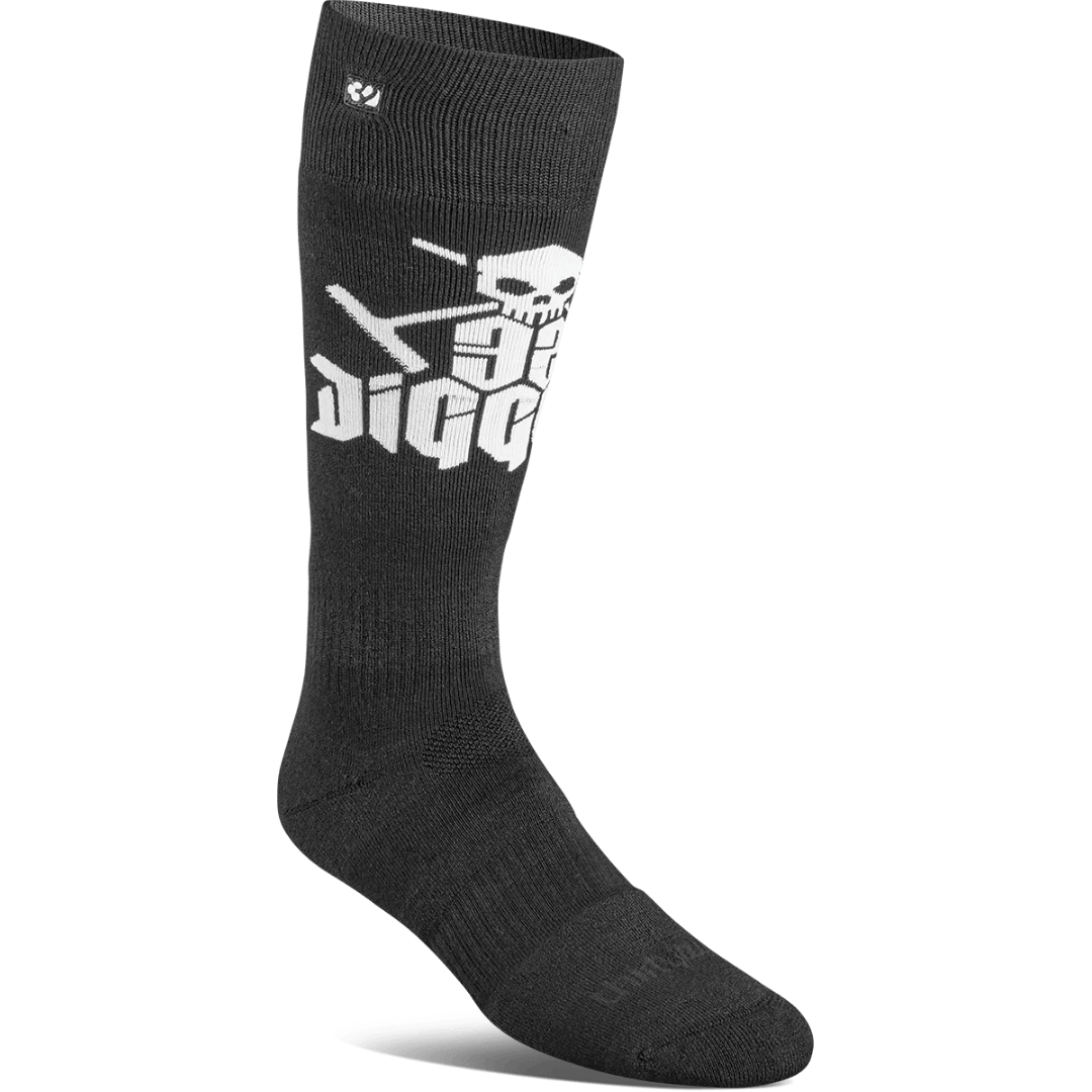ThirtyTwo Men’s Diggers Merino Sock – Black/White THIRTYTWO