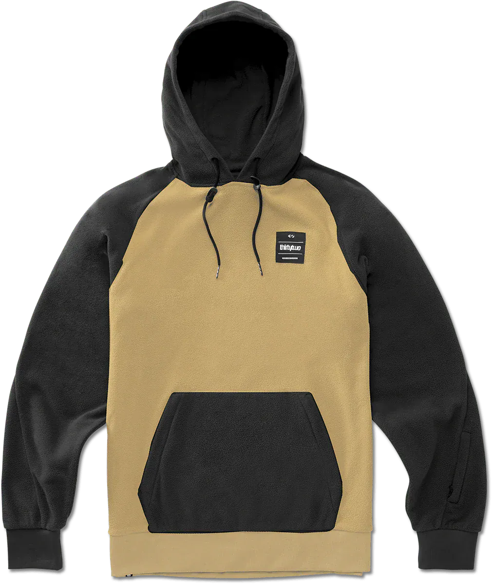 ThirtyTwo Rest Stop Pullover Black/Tan | Fleece Hoodie | S2AS ...